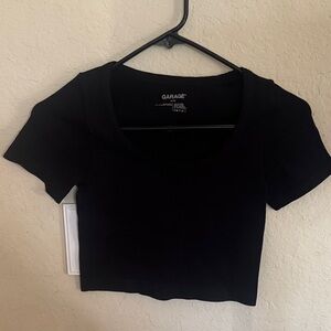 Garage Classic Black Crop Top